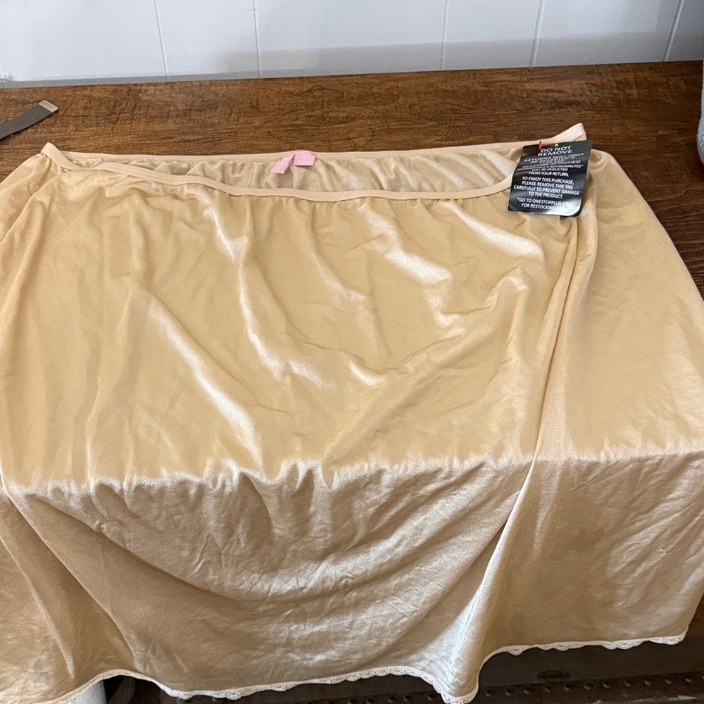 Satin-Look Slip in Pale Nude